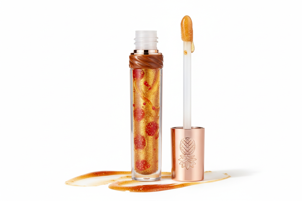 upside down pineapple cake lipgloss